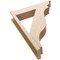 Ekena Millwork 8-in W x 34-in D x 46-in H Funston Trad Rough Cedar Woodgrain TimberThane Outlooker, Primed Tan OUTUR080X34X46FST04RCPR - alternate 6